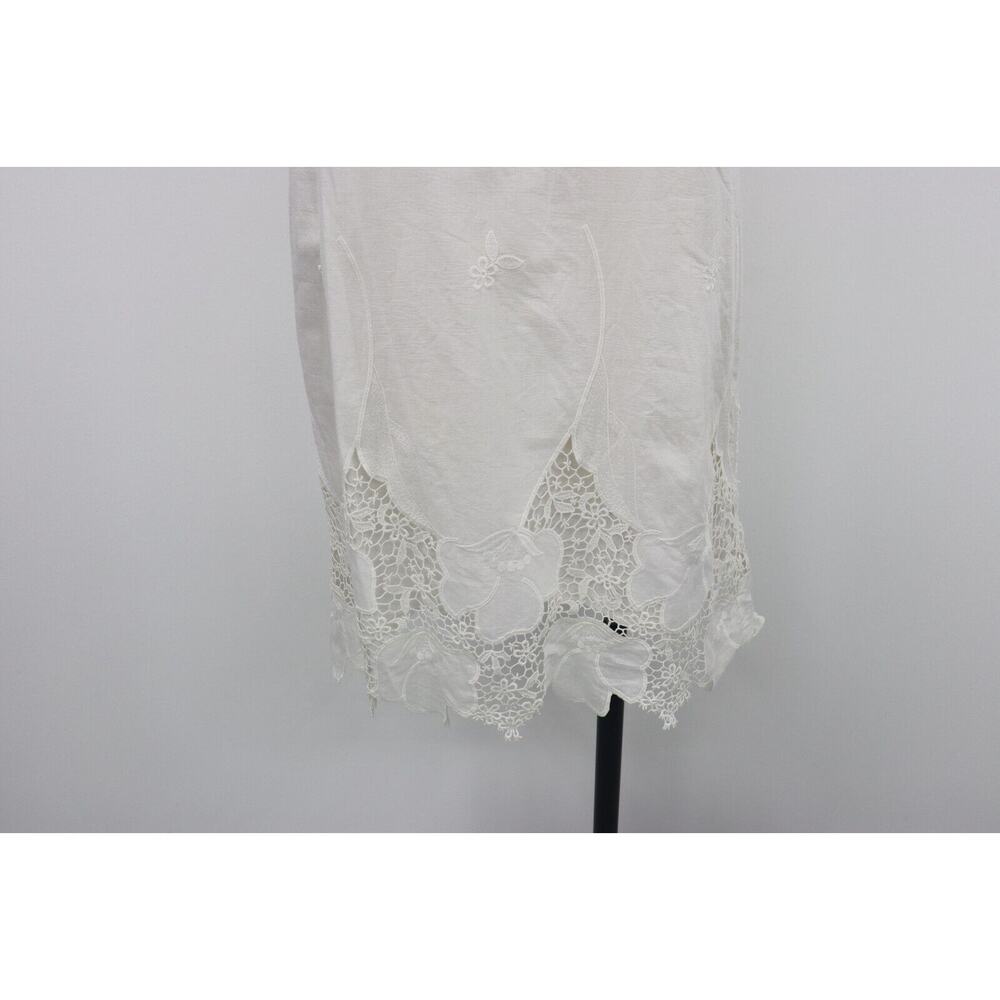 MUSE SIZE 4/WHITE BEACH PORTRAIT Cotton dress Beachy Wedding Graduation Shower - Picture 2 of 8